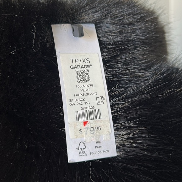 Garage Faux Fur Vest XS - Picture 5 of 6